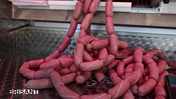 Grillwürstchen beim Fleischer