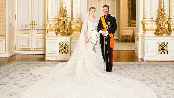 Erbgroßherzog Guillaume of Luxembourg and Princess Stephanie of Luxembourg, 2012