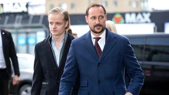 Kronprinz Haakon und Marius Borg Höiby 2017
