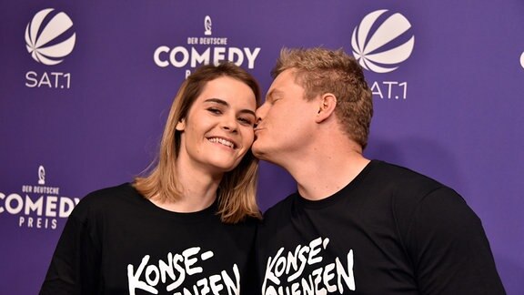 Comedian Hazel Brugger und ihr Mann Thomas Spitzer