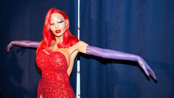 Heidi Klum besucht als Jessica Rabbit verkleidet ihre 16. jährliche Halloween-Party im Lavo am Samstag, den 13. Oktober. 31, 2015, in New York.