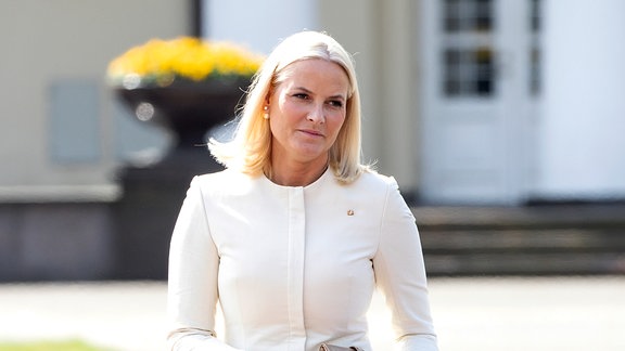 Kronprinzessin Mette-Marit (NO), beim offiziellen Besuch in Litauen.