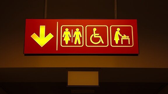 Schild Toiletten