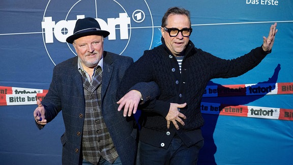 Axel Prahl und Schauspieler Jan Josef Liefers