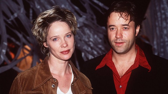 Ann-Kathrin Kramer mit Jan Josef Liefers, 1997