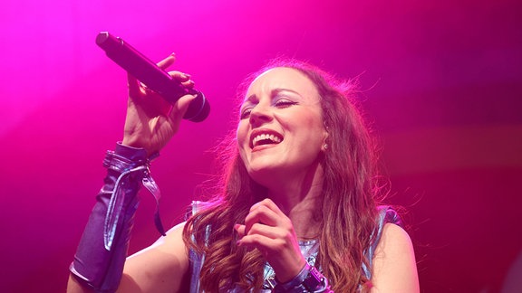 Blümchen Jasmin Wagner beim 90er-Festival in Bad Hoenningen