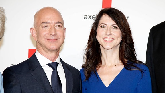 Jeff Bezos mit Ehefrau MacKenzie Bezos