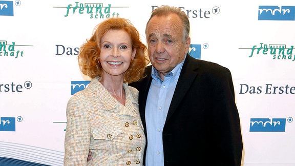 Photocall in Berlin zur 600. Folge, mit Jutta Kammann (li.) und Dieter Bellmann (re.).