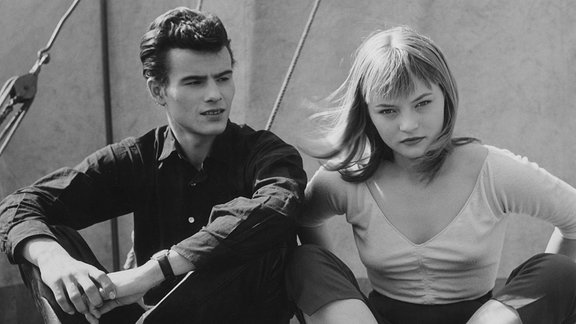 Die Halbstarken (BRD 1956, Regie: Georg Tressler) Karin Baal und Horst Buchholz