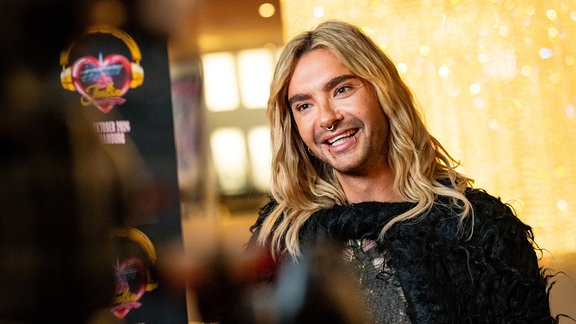 Bill Kaulitz während eines Interviews