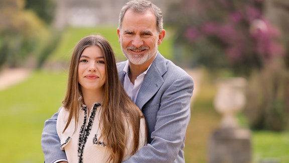 König Felipe VI. (r) und Prinzessin Sofia
