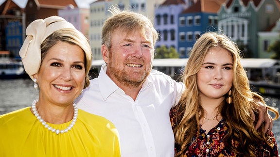 Königin Maxima, König Willem-Alexander, Prinzessin Amalia der Niederlande