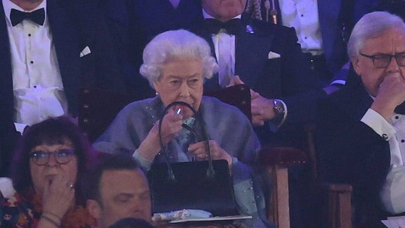 Queen Elizabeth II bei der Windsor Pferde Show.