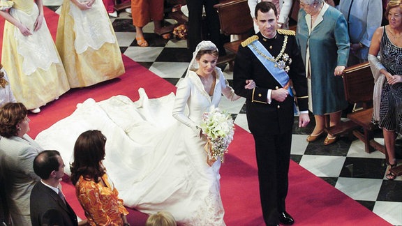 Hochzeit von Prinz Felipe von Spanien und Letizia Ortiz Rocasolano in der Almudena-Kathedrale