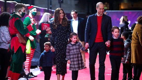 Prinz William und Herzogin Kate mit Kindern