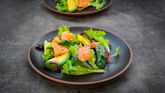 Lachs mit Salat