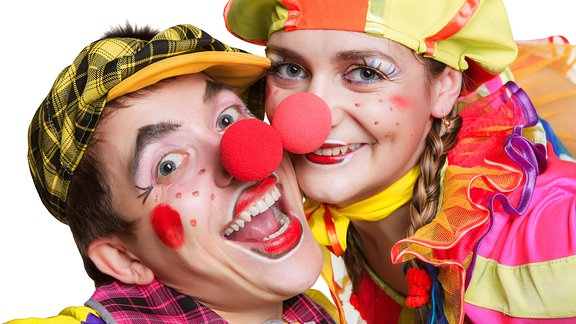glückliche Clowns