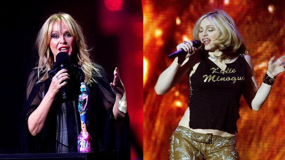 Collage: Madonna & Kylie Minogue