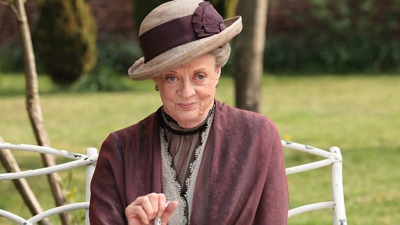 Maggie Smith Gräfin Grantham in einer Szene von "Downton Abbey."