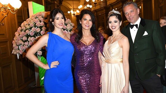 Isabella Ahrens, Mariella Ahrens, Lucia von Faber-Castell und Patrick Graf Faber von Castell