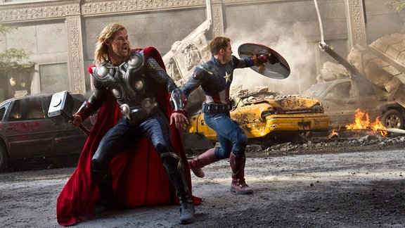 Chris Hemsworth und Chris Evans