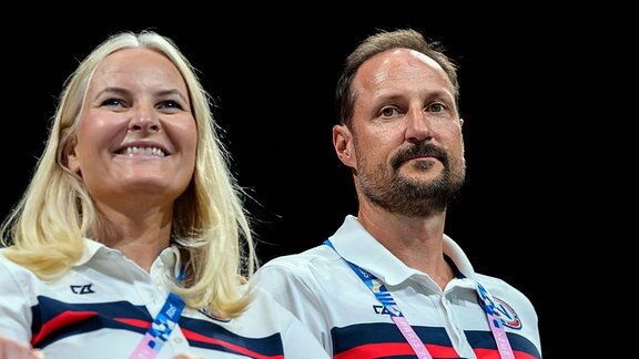 Kronprinzessin Mette-Marit und, Kronprinz Haakon von Norwegen