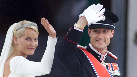 Die Hochzeit von Prinzessin Mette-Marit und Prinz Haakon.