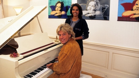 Dieter Bohlen mit Nadja Abd el Farrag, 1994.