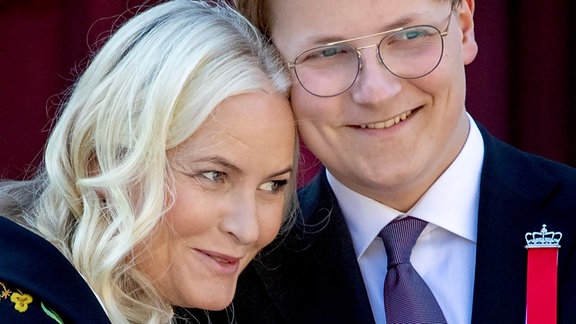 Kronprinzessin Mette-Marit und Prinz Sverre Magnus von Norwegen