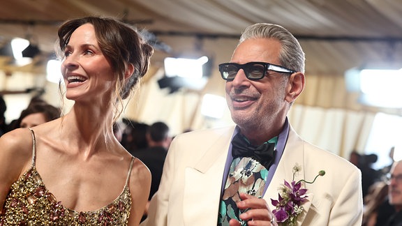 Emilie Livingston and Jeff Goldblum auf der Oscar-Gala 2025