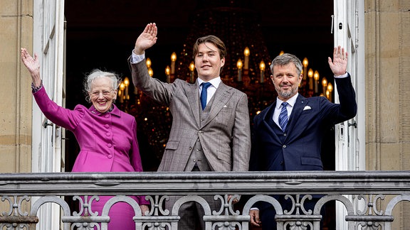 Königin Margrethe, Prinz Christian, Kronprinz Frederik
