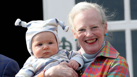 Königin Margrethe und Prinz Christian