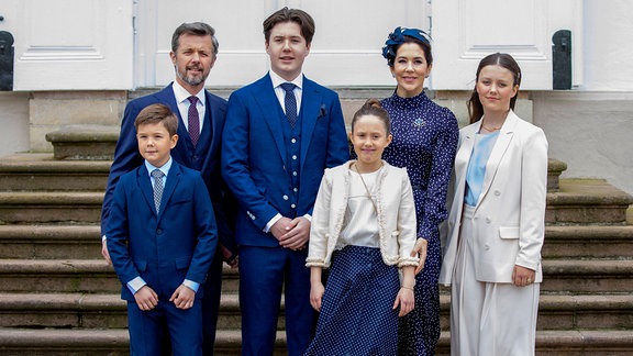 Prinz Frederik von Dänemark mit Familie