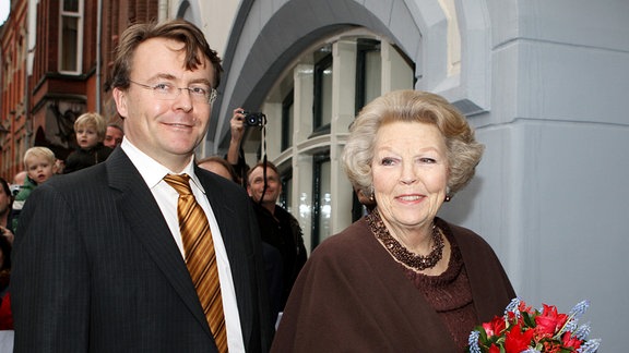 Königin Beatrix und Prinz Friso der Niederlande, fotografiert am 11. Februar 2011.