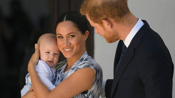 Prinz Harry und Meghan Markle, der Herzog und die Herzogin von Sussex mit Baby Archie