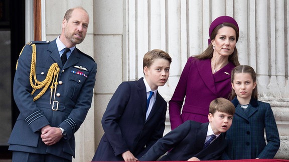 Prinz William, Kate Middleton , Prinz George, Prinzessin Charlotte und Prinz Louis