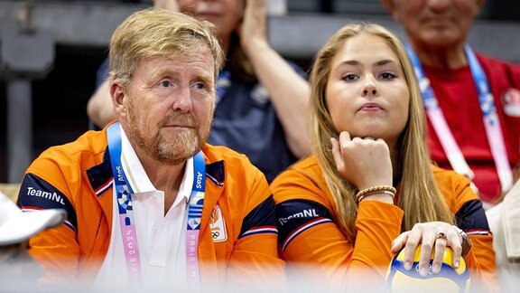 König Willem-Alexander und Prinzessin Amalia