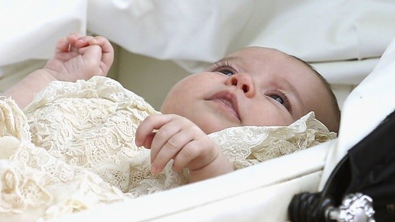 die britische Prinzessin Chalotte als Baby