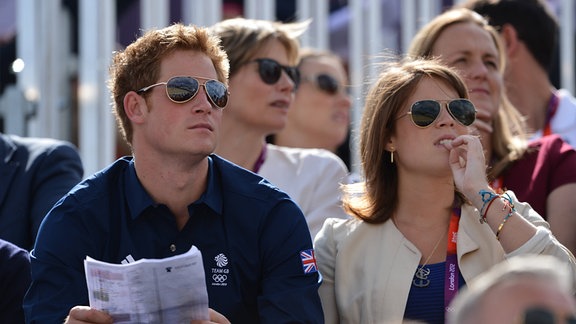 Prinz Harry and Prinzessin Eugenie