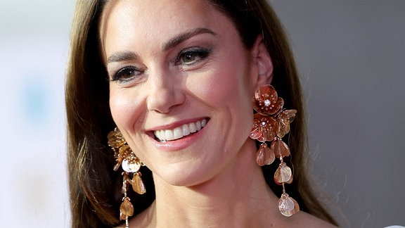 Kate Middleton, Prinzessin von Wales, bei den BAFTA Film Awards in London.