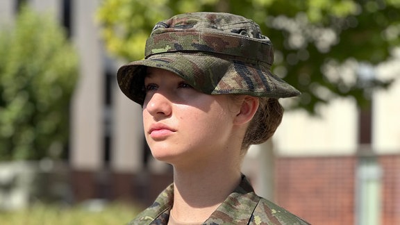 Prinzessin Leonor bei Militärausbildung