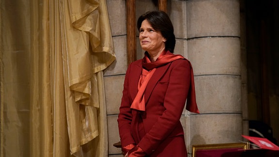 Prinzessin Stephanie von Monaco nimmt an einer Messe in der Kathedrale von Monaco im Rahmen der Feierlichkeiten zum Nationalfeiertag in Monaco teil.