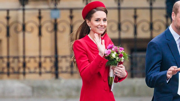 Prinzessin Kate von Wales während einer feierlichen Zeremonie