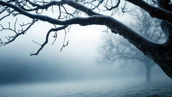 Bäume im Frost