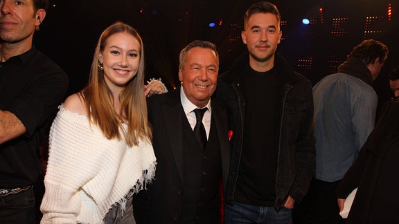 Roland Kaiser mit Kindern Jan und Annalena