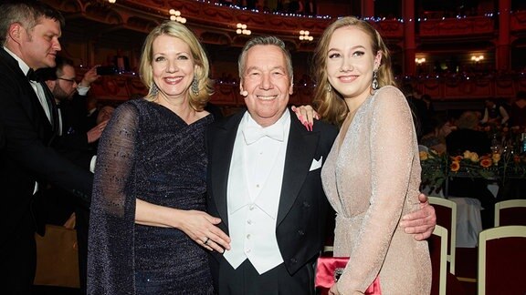 Roland Kaiser mit Ehefrau Silvia und Tochter Annalena 