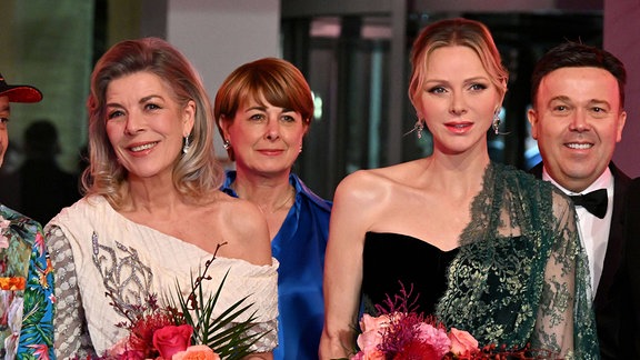 Prinzessin Caroline und Charlene beim Rosenball in Monaco