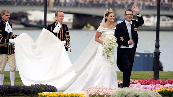 Hochzeitspaar Prinzessin Victoria und Prinz Daniel
