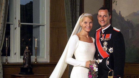 Hochzeitsfoto von Mette-Marit und Haakon