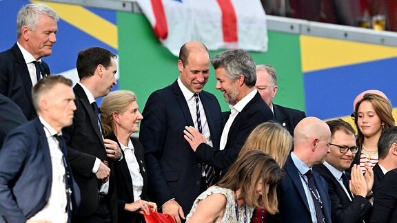 Prinz William und König Frederik von Dänemark